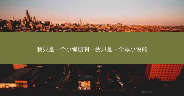 我只是一个小编剧啊—我只是一个写小说的
