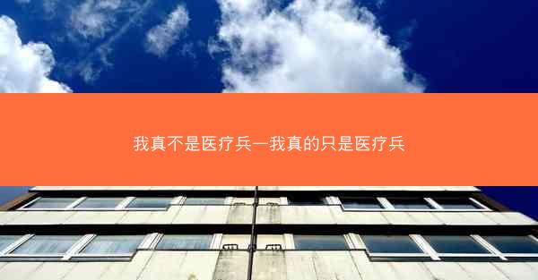 我真不是医疗兵—我真的只是医疗兵