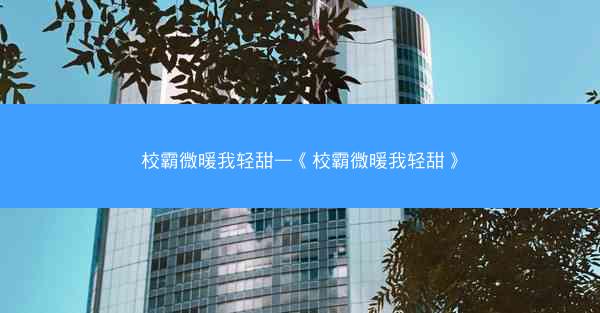 校霸微暖我轻甜—《校霸微暖我轻甜》