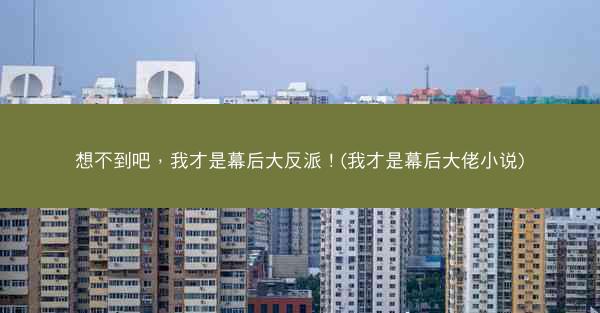 想不到吧，我才是幕后大反派！(我才是幕后大佬小说)