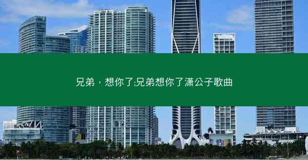 兄弟，想你了;兄弟想你了潇公子歌曲