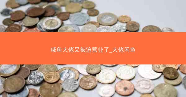 咸鱼大佬又被迫营业了_大佬闲鱼