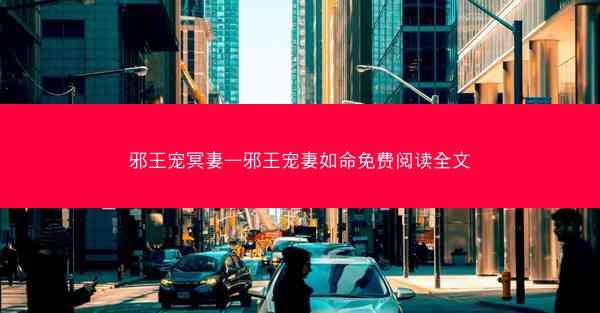 邪王宠冥妻—邪王宠妻如命免费阅读全文