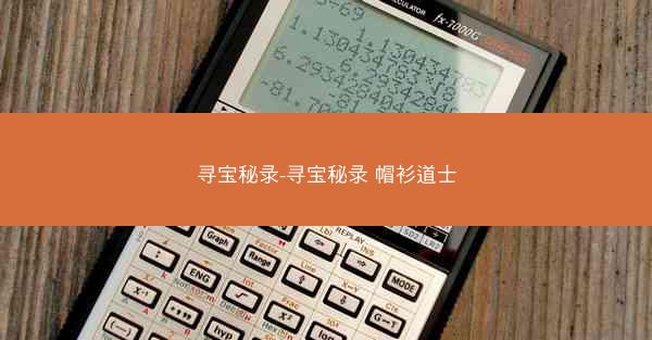 寻宝秘录-寻宝秘录 帽衫道士