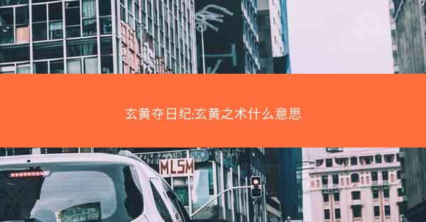 玄黄夺日纪;玄黄之术什么意思