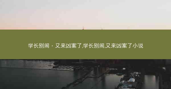 学长别闹，又来凶案了,学长别闹,又来凶案了小说