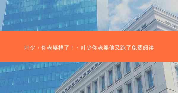 叶少，你老婆掉了！、叶少你老婆他又跑了免费阅读