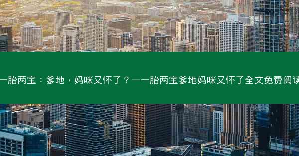 一胎两宝：爹地，妈咪又怀了？—一胎两宝爹地妈咪又怀了全文免费阅读