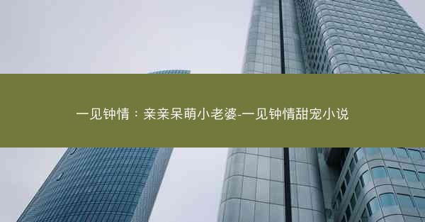 一见钟情：亲亲呆萌小老婆-一见钟情甜宠小说