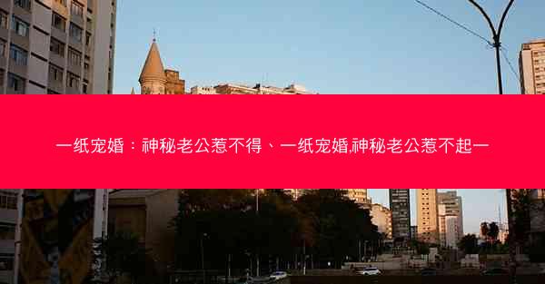 一纸宠婚：神秘老公惹不得、一纸宠婚,神秘老公惹不起一