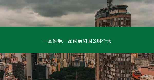 一品侯爵;一品侯爵和国公哪个大