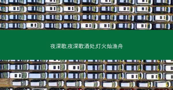 夜深歌,夜深歌酒处,灯火灿渔舟