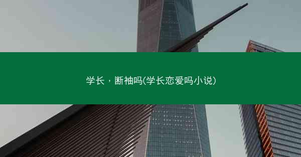 学长，断袖吗(学长恋爱吗小说)