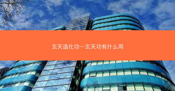 玄天造化功—玄天功有什么用