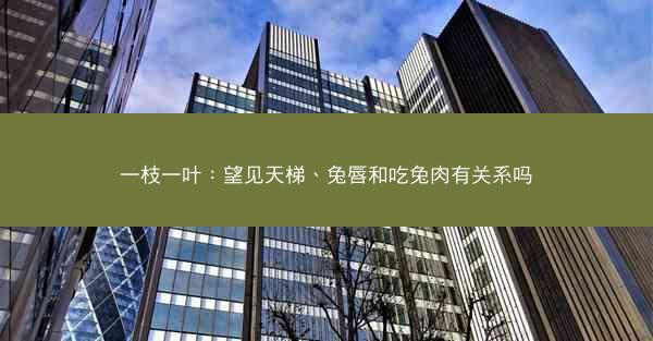 一枝一叶：望见天梯、兔唇和吃兔肉有关系吗