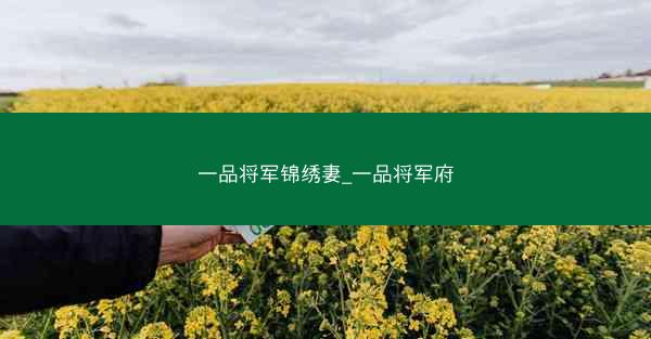 一品将军锦绣妻_一品将军府